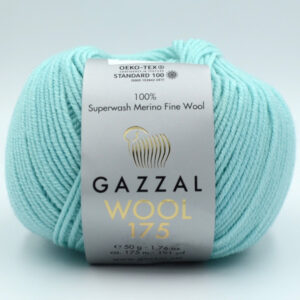 Пряжа Gazzal Wool 175 бірюзовий 321