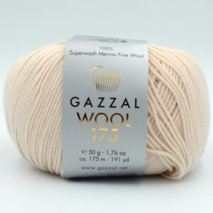 Пряжа Gazzal Wool 175 світло-бежевий 340