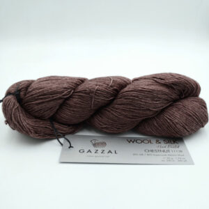 Пряжа Gazzal Wool Silk Chestnut 11138 моко