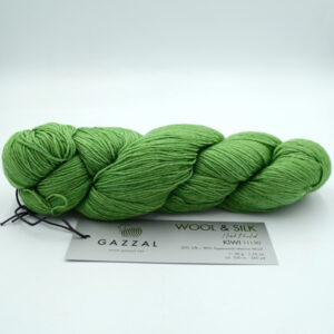 Пряжа Gazzal Wool Silk Kiwi 11150 зелений