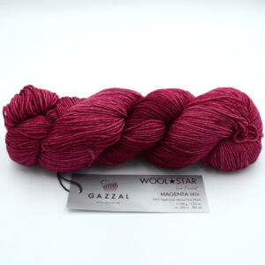 Пряжа Gazzal Wool Star Magenta 3826 малиновий