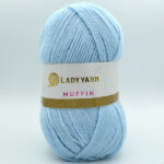 Пряжа Lady Yarn Muffin 020 світло-блакитний