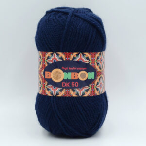 Пряжа Nako Bonbon DK 50 темно-синій 98207