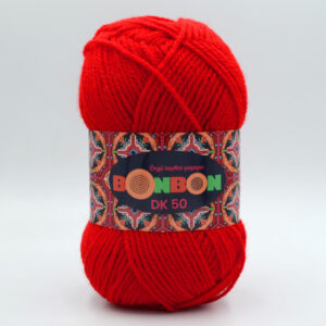 Пряжа Nako Bonbon DK 50 червоний 98211