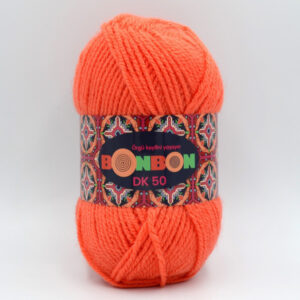 Пряжа Nako Bonbon DK 50 помаранчево-кораловий 98212