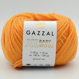 Пряжа Gazzal Baby Wool XL помаранчевий 837XL