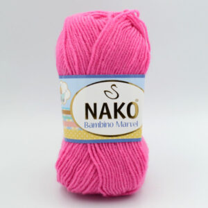 Пряжа Nako Baby Marvel 6737 (9010) яскраво-рожевий