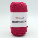 YarnArt Macrame 2 мм 143 червоно-рожевий