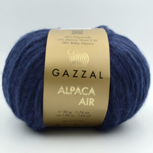 Пряжа Gazzal Alpaca Air 105 темно-синій