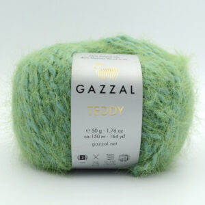 Пряжа Gazzal Teddy 6559 м’ятно-зелений
