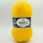Пряжа Nako Mohair Delicate желтый 6142 (4132)