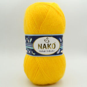 Пряжа Nako Mohair Delicate жовтий 6142 (4132)