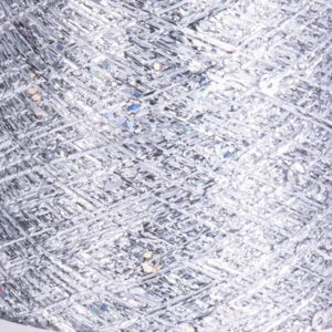 Пряжа YarnArt Paillettes 8001 серебро