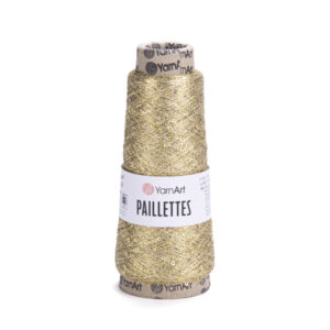 Пряжа YarnArt Paillettes 8002 золото