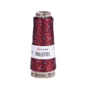 Пряжа YarnArt Paillettes 8006 червоний
