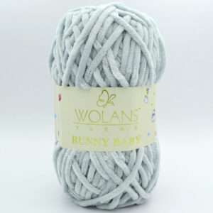 Пряжа Wolans Bunny Baby 100-48 серо-голубой