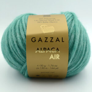 Пряжа Gazzal Alpaca Air 107 зелена бірюза