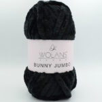 Пряжа Wolans Bunny Jumbo 200-10 чорний