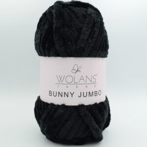 Пряжа Wolans Bunny Jumbo 200-10 чорний