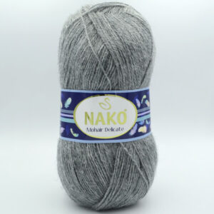 Пряжа Nako Mohair Delicate 194 сірий
