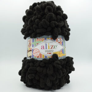 Пряжа Alize Puffy FINE 1060 чорний