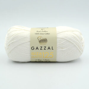 Пряжа Gazzal Giza Matte 125 молочный 5551