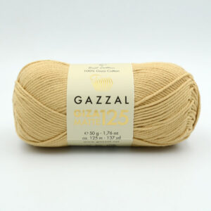 Пряжа Gazzal Giza Matte 125 песочно-бежевый 5552