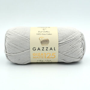 Пряжа Gazzal Giza Matte 125 светло-серый 5556
