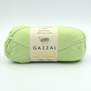 Пряжа Gazzal Giza Matte 125 салатовый 5558