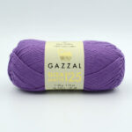 Пряжа Gazzal Giza Matte 125 фиолетовый 5568