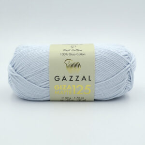 Пряжа Gazzal Giza Matte 125 серо-голубой 5573