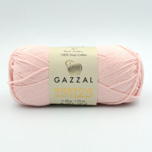 Пряжа Gazzal Giza Matte 125 розово-персиковый 5591