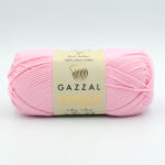 Пряжа Gazzal Giza Matte 125 розовый 5596