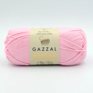Пряжа Gazzal Giza Matte 125 розовый 5596
