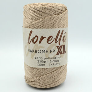 Шнур Lorelli Makrome PP XL 3 мм 037 світлий мокко