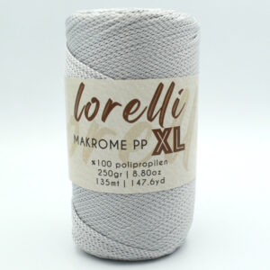 Шнур Lorelli Makrome PP XL 3 мм 060 світло-сірий