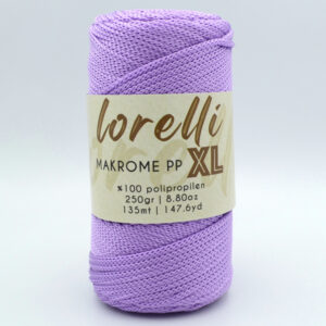 Шнур Lorelli Makrome PP XL 3 мм 130 сирень
