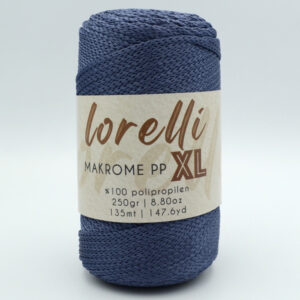 Шнур Lorelli Makrome PP XL 3 мм 236 джинс