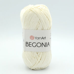 Пряжа YarnArt Begonia 6282 молочний