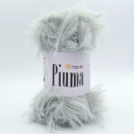 Пряжа YarnArt Piuma 4406 серый
