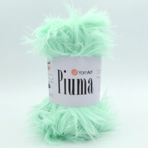 Пряжа YarnArt Piuma 4411 м’ятно-бірюзовий