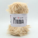 Пряжа YarnArt Piuma 4419 пісочно-бежевий