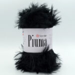Пряжа YarnArt Piuma 4420 чорний