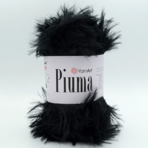 Пряжа YarnArt Piuma 4420 чорний