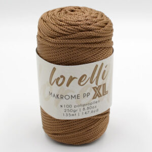 Шнур Lorelli Makrome PP XL 3 мм 200 светло-коричневый