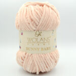 Пряжа Wolans Bunny Baby 100-42 светлый персик