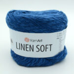 Пряжа YarnArt Linen Soft 7317 синий