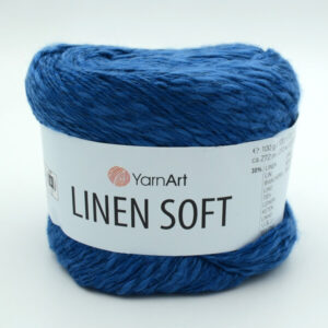 Пряжа YarnArt Linen Soft 7317 синий