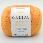 Пряжа Gazzal Baby Wool 837 помаранчевий