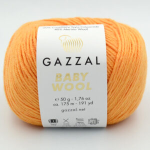 Пряжа Gazzal Baby Wool 837 помаранчевий